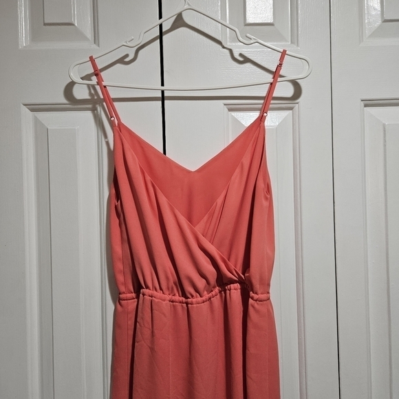 ARITZIA Babaton Casimir Dress Sleeveless V-Neck Coral Pink Size XS - Picture 6 of 10